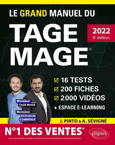 Emprunter Le grand manuel du TAGE MAGE. N°1 DES VENTES – 16 tests blancs 200 fiches de cours 2000 vidéos, livre