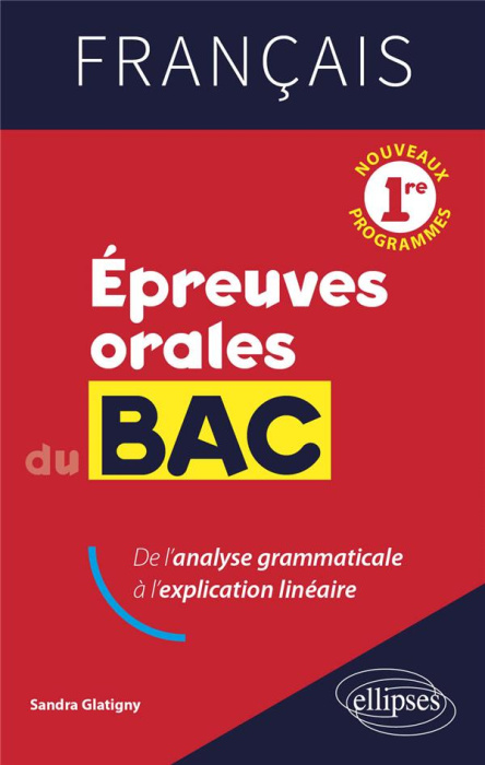 Emprunter Français 1re . Epreuves orales du Bac livre