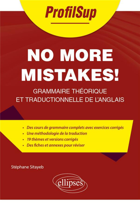 Emprunter No more mistakes!. Grammaire et traduction en anglais livre