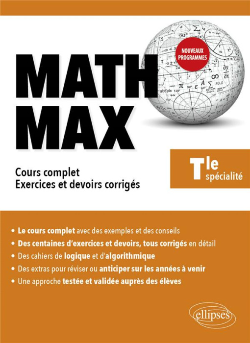 Emprunter Mathématiques Tle enseignement de spécialité. Cours complet, exercices et devoirs corrigés, 2e éditi livre