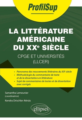 Emprunter La littérature américaine du XXe siècle. CPGE et universités (LLCER) livre