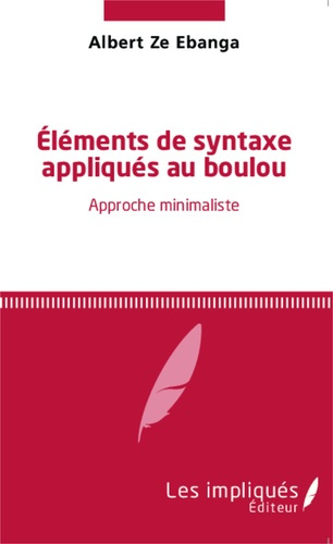 Emprunter Eléments de syntaxe appliqués au boubou. Approche minimaliste livre