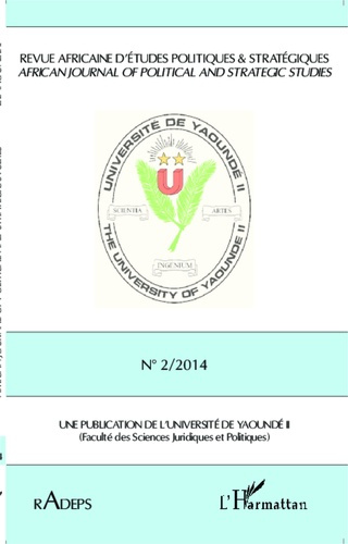 Emprunter Revue africaine d'études politiques & stratégiques N° 2/2014 livre