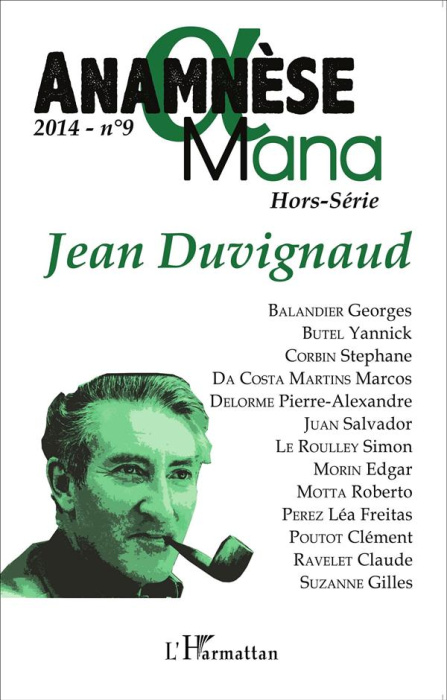 Emprunter Anamnèse N° 9/2014 : Jean Duvignaud livre