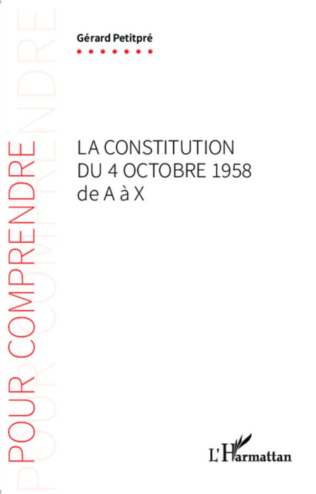 Emprunter La Constitution du 4 octobre 1958 de A à X livre