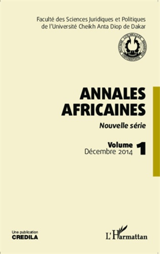 Emprunter Annales africaines Tome 1, Décembre 2014 livre