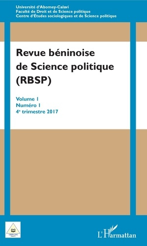 Emprunter Revue béninoise de Science politique (RBSP) Volume 1 N° 1, 4e trimestre 2017 livre
