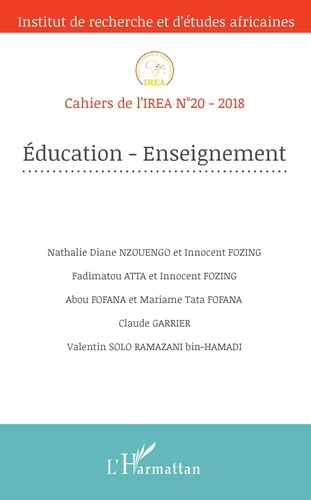 Emprunter Cahiers de l'IREA N° 20/2018 : Education-Enseignement livre