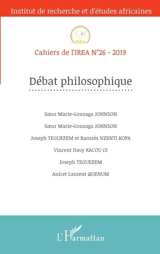 Emprunter Cahiers de l'IREA N° 26/2019 : Débat philosophique livre