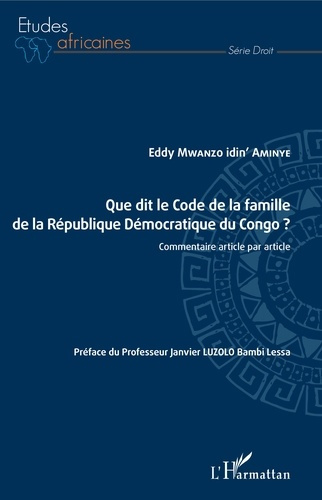 Emprunter Que dit le Code de la famille de la République Démocratique du Congo ? livre