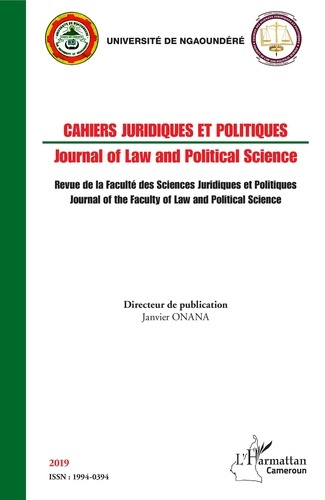 Emprunter African Journal of Law and Politics 2019 livre