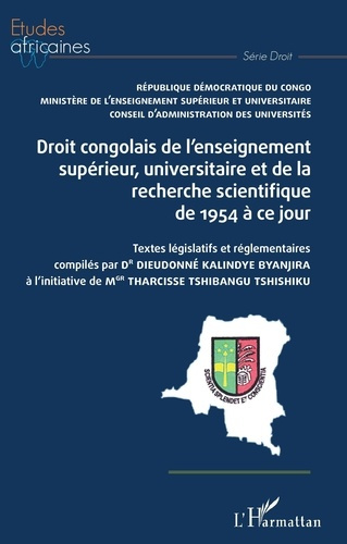 Emprunter Droit congolais de l'enseignement supérieur, univrsitaire et de la recherche scientifique de 1954 à livre