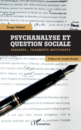 Emprunter Psychanalyse et question sociale. Passages... fragments instituants livre