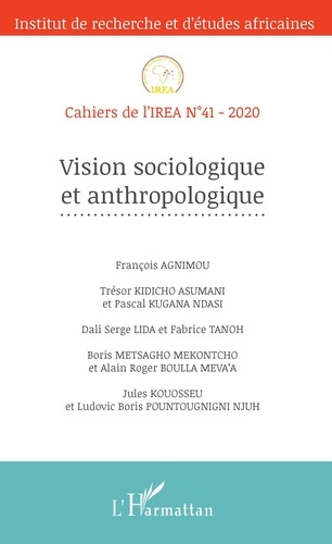 Emprunter Cahiers de l'IREA N° 41/2020 : Vision sociologique et anthropologique livre