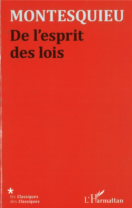Emprunter De l'esprit des lois livre