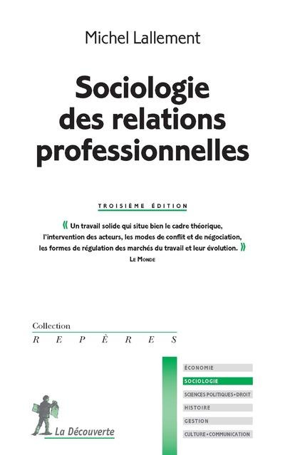 Emprunter Sociologie des relations professionnelles. 3e édition livre