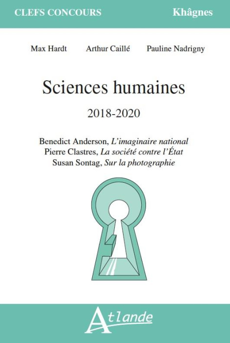 Emprunter Sciences humaines 2018-2020. Benedict Anderson, L'imaginaire national ; Pierre Clastres, La société livre