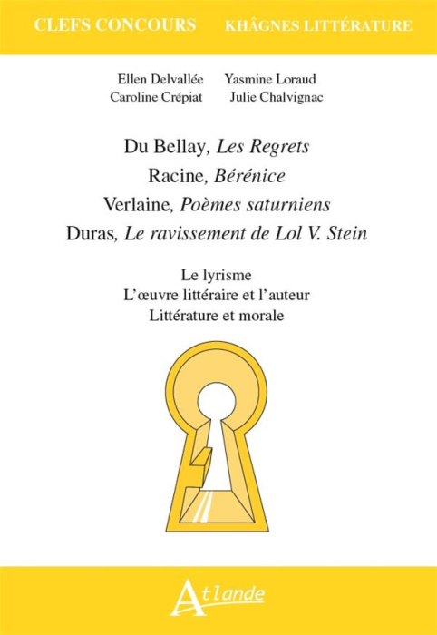 Emprunter Du Bellay, Les Regrets ; Racine, Bérénice ; Verlaine, Poèmes saturniens - Romances sans paroles ; Du livre