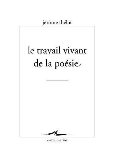 Emprunter Le travail vivant de la poésie livre