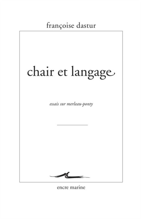 Emprunter Chair et langage. Essais sur Merleau-Ponty livre