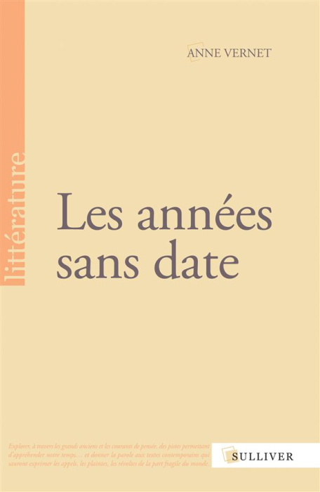 Emprunter Les années sans date livre