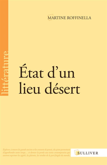 Emprunter Etat d'un lieu désert livre