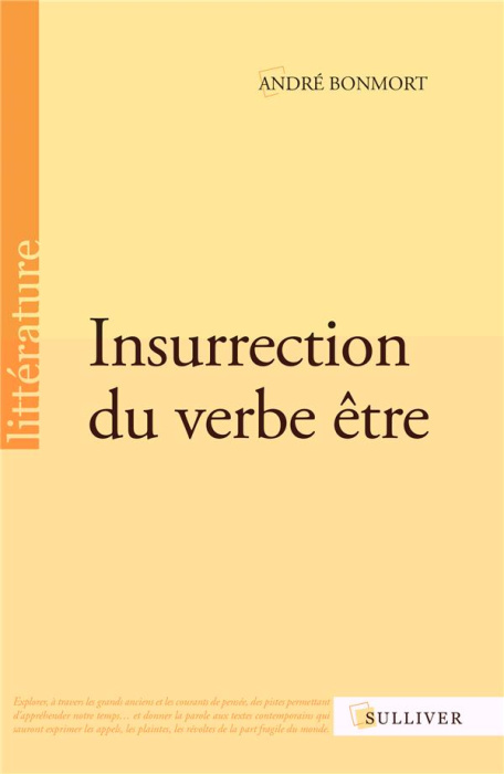 Emprunter Insurrection du verbe être livre