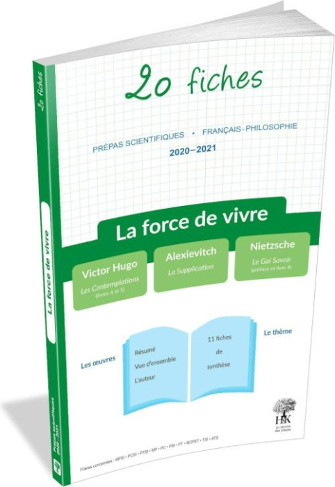 Emprunter 20 fiches sur les oeuvres au programme La force de vivre. Victor Hugo, Les contemplations ; Alexievi livre