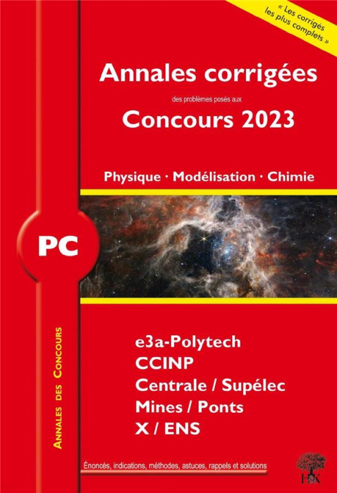 Emprunter Physique Modélisation et Chimie PC. Edition 2023 livre