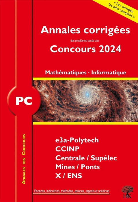 Emprunter Mathématiques Informatique PC. Edition 2024 livre