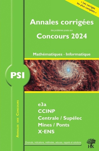 Emprunter PSI Mathématiques Informatique. Edition 2024 livre