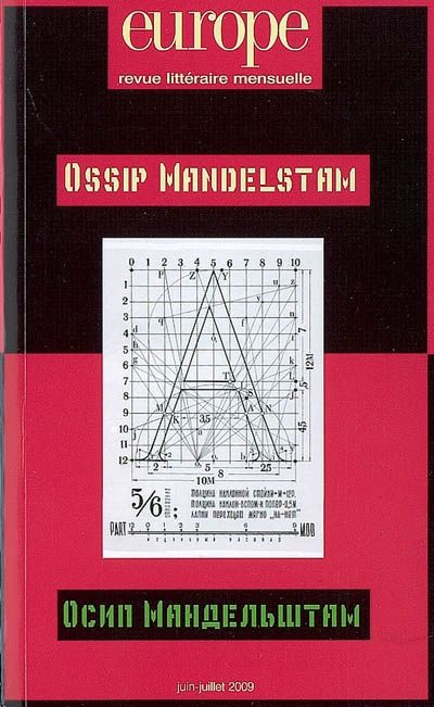 Emprunter Europe N° 962-963, Juin-Juillet 2009 : Ossip Mandelstam livre