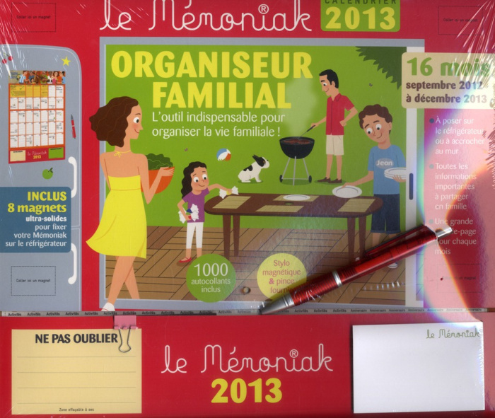 Emprunter Organiseur familial Memoniak 2013 livre