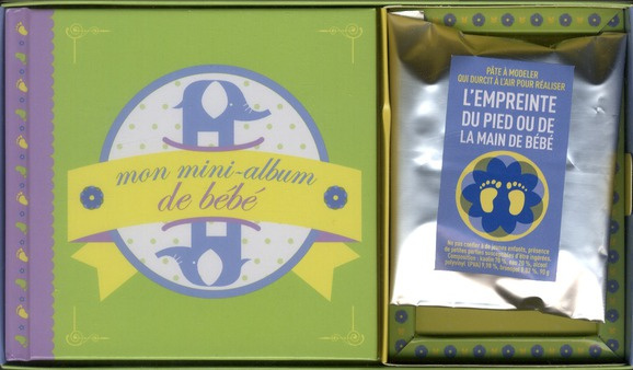 Emprunter Mon mini album de bébé / avec de la pâte à modeler qui durcit à l'air pour réaliser l'empreinte du p livre