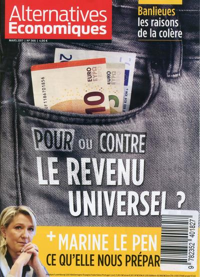 Emprunter Alternatives économiques N° 366, mars 2017 : Pour ou contre le revenu universel ? livre