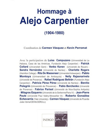 Emprunter HOMMAGE A ALEJO CARPENTIER 1904-1980 livre