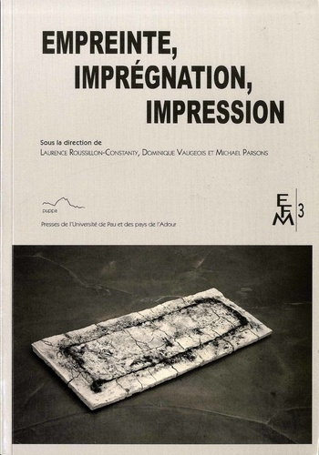 Emprunter EMPREINTE, IMPREGNATION, IMPRESSION livre