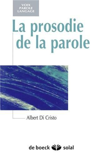 Emprunter La prosodie de la parole livre