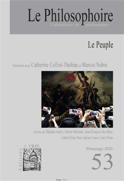 Emprunter Le Philosophoire N° 53, printemps 2020 : Le Peuple livre