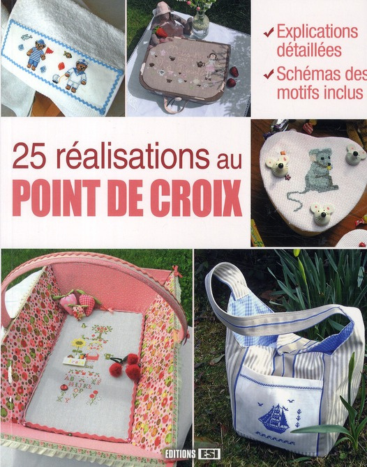 Emprunter 25 réalisations au point de croix livre