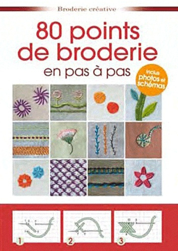 Emprunter 80 points de broderie en pas à pas livre