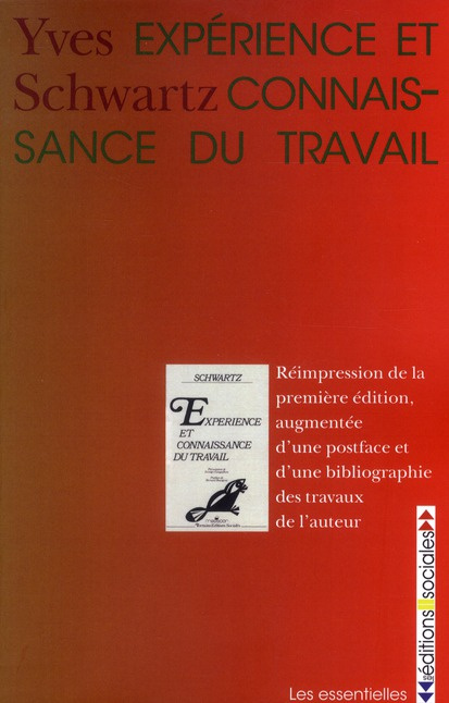 Emprunter Expérience et connaissance du travail livre