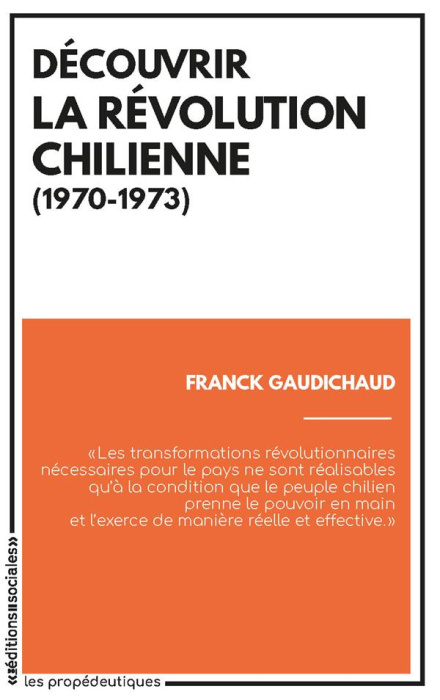 Emprunter Découvrir la révolution chilienne (1970-1973) livre
