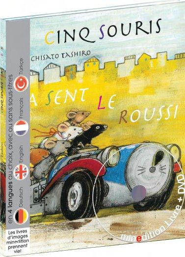 Emprunter Cinq souris. Ca sent le roussi, avec 1 DVD livre