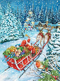 Emprunter Calendrier de l'Avent. Le traineau du Père Noël livre