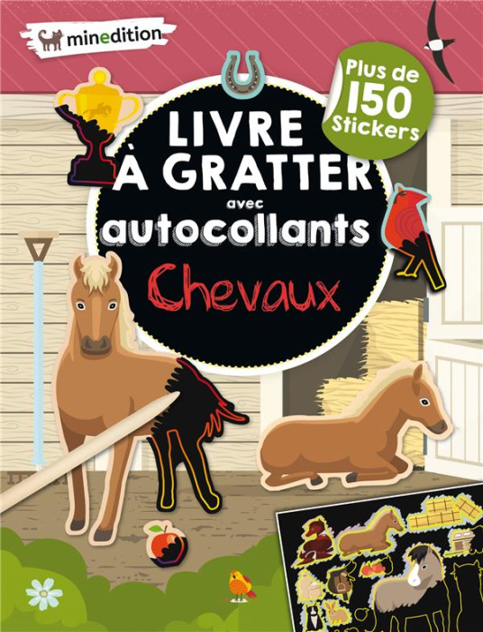 Emprunter Livre à gratter avec autocollants Chevaux. Plus de 150 stickers livre