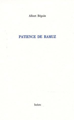 Emprunter Patience de Ramuz livre