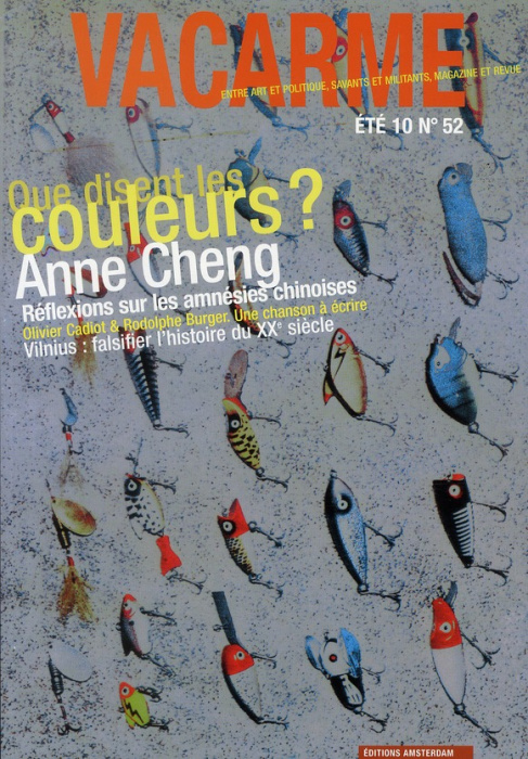 Emprunter Vacarme N° 52, Eté 2010 : Que disent les couleurs ? Anne Cheng livre