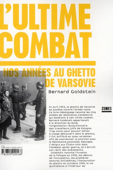 Emprunter L'ultime combat. Nos années au ghetto de Varsovie livre