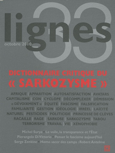 Emprunter Lignes N° 33 : Dictionnaire critique du
